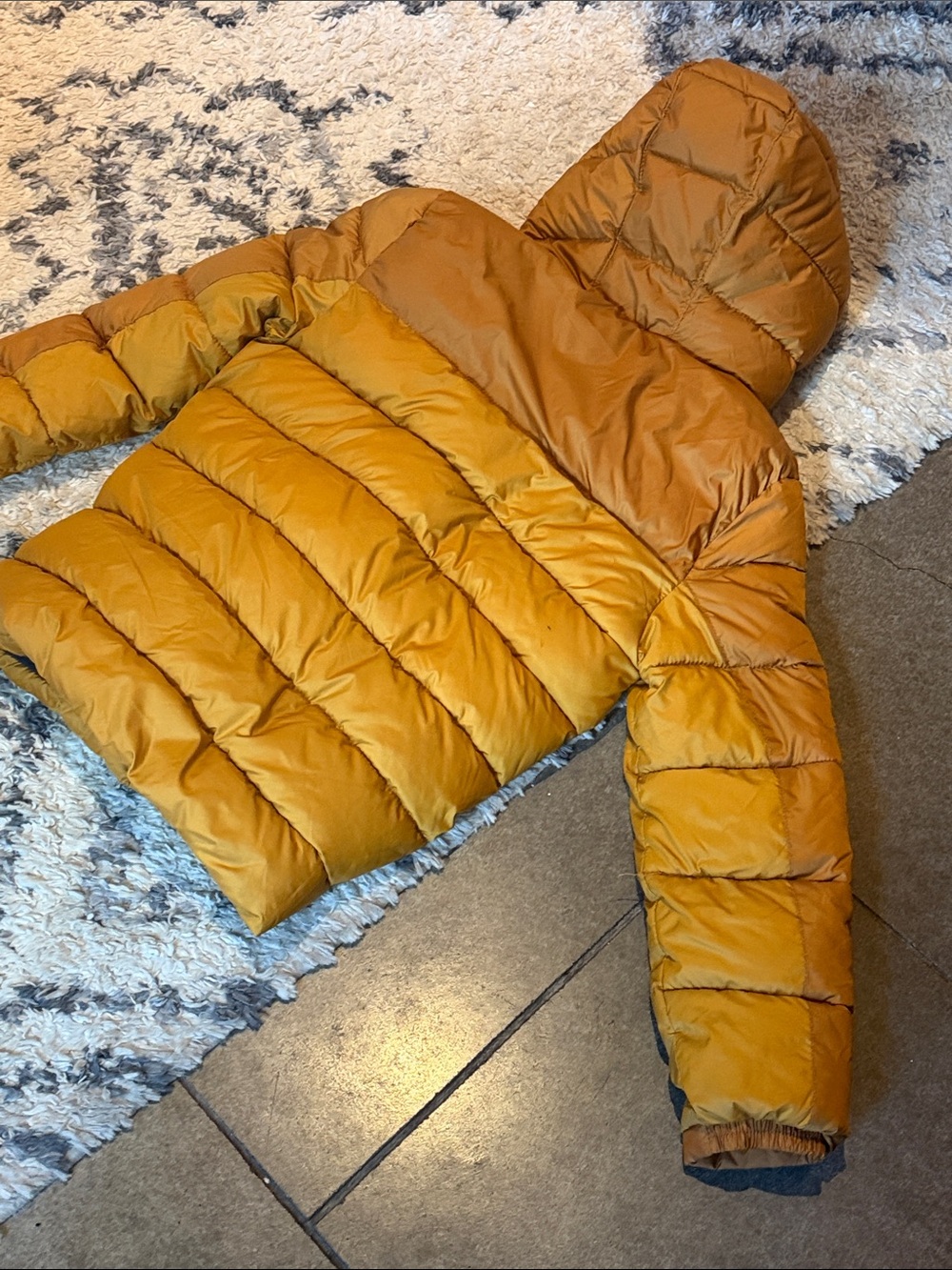 ZARA BOYS collection ~ Kids ~ Hooded Puffer Jacket ~ Mustard ~ 13/14 - Picture 10 of 16